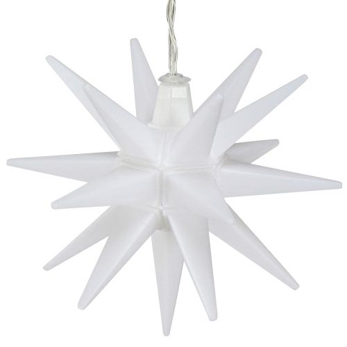 Floristik24 Étoile LED extérieur étoile lumineuse blanche pile Ø12cm H66cm