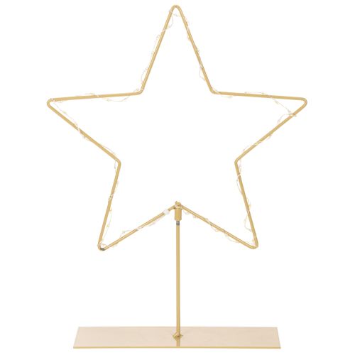 Étoile à 50 LED, décoration de table en métal, fonctionne sur piles, pour une utilisation intérieure, 33 cm acheter | Floristik24.be