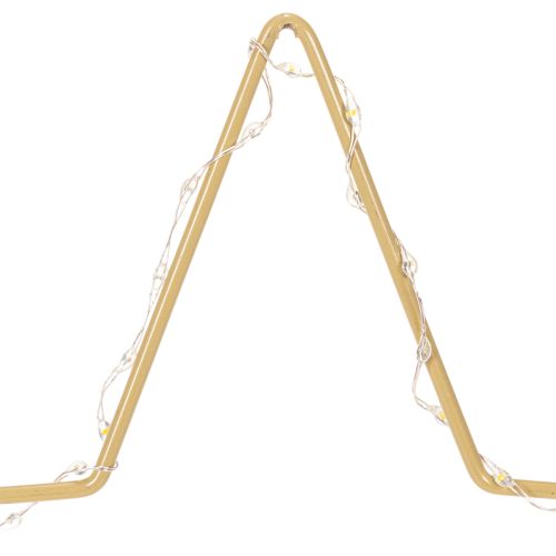 Étoile à 50 LED, décoration de table en métal, fonctionne sur piles, pour une utilisation intérieure, 33 cm | Floristik24.be
