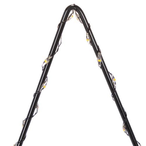 Étoile LED avec compartiment à piles sur support pour rebord de fenêtre et table, 46 cm | Floristik24.be