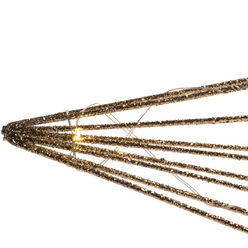 Étoile décorative LED en fil de fer à suspendre, pour usage intérieur, fonctionne sur piles, 51 cm | Floristik24.be