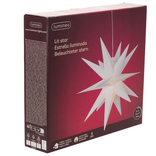 Étoile décorative à LED, blanc