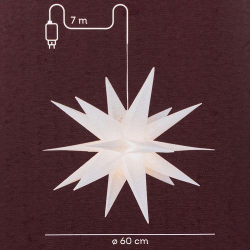 Étoile de Noël LED blanc chaud