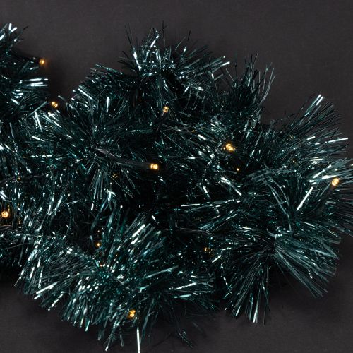 Guirlande lumineuse de Noël en clinquant avec 60 LED et minuterie, pour extérieur, 3 m | Floristik24.be