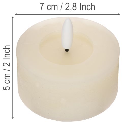 Bougie chauffe-plat LED, blanc