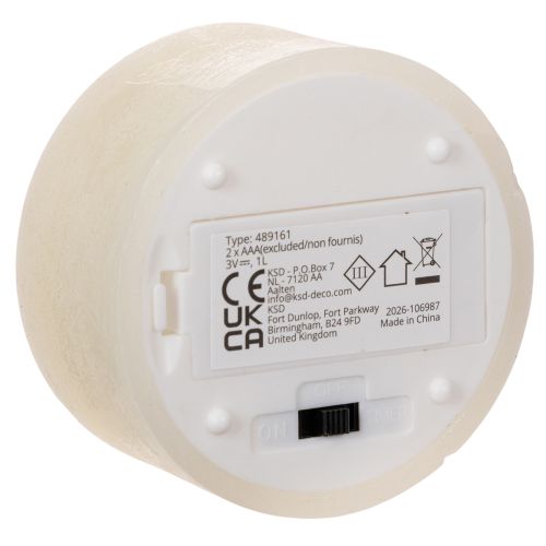 Bougie chauffe-plat LED, blanc