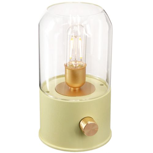 Article Lampe à poser LED lampe de table rétro blanc chaud vert H19,5cm