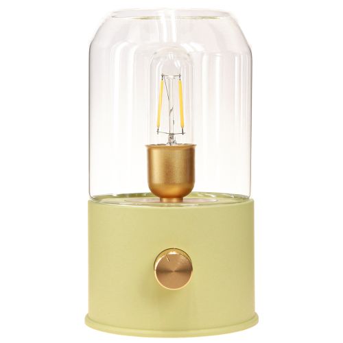 Article Lampe à poser LED lampe de table rétro blanc chaud vert H19,5cm