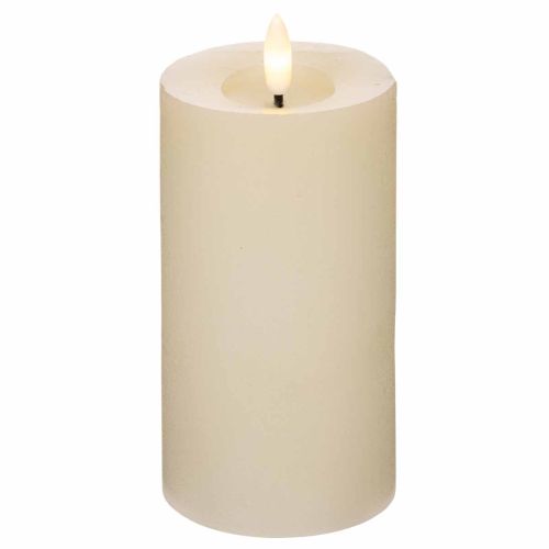 Bougie pilier LED en cire