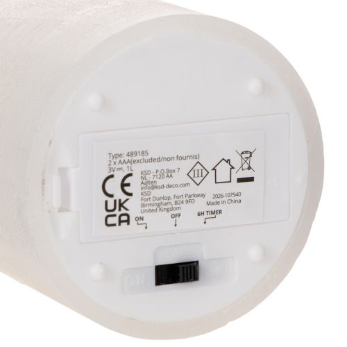 Bougie pilier LED, effet