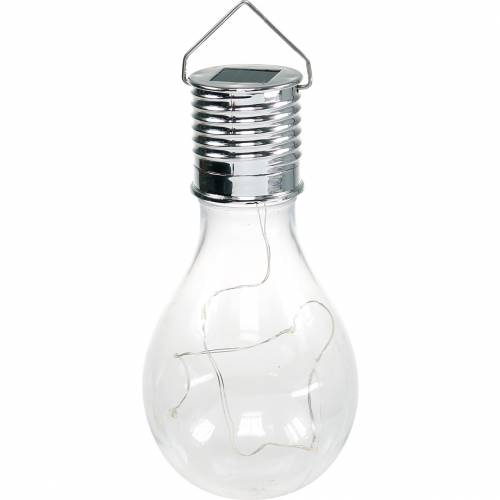 Floristik24 Ampoule LED solaire décoration de jardin blanc chaud H15cm 5pcs