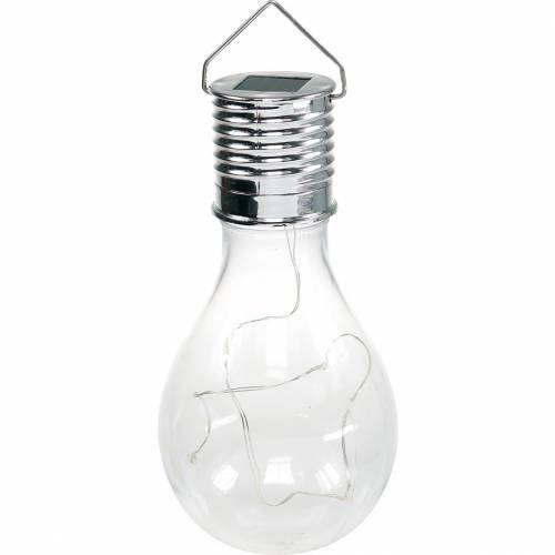 BULB LIGHT: lampe solaire 4 mini LED. Forme ampoule