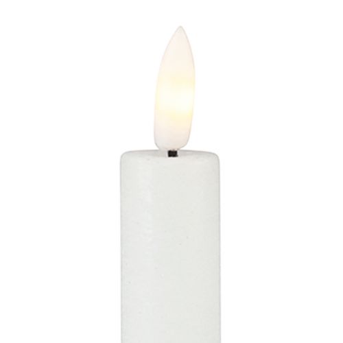 Article Bougies LED avec minuterie bougies bâton vraie cire blanc 25cm 2pcs