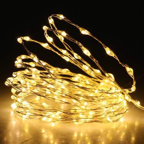 Article Chaine lumineuse LED fil lumineux blanc chaud 189LED 3m