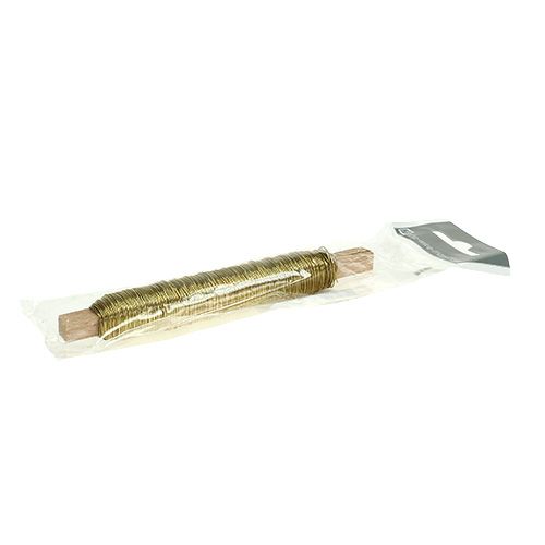 Article Fil d'enrubannage décoratif en fil émaillé doré 0,50 mm 50 m 100 g