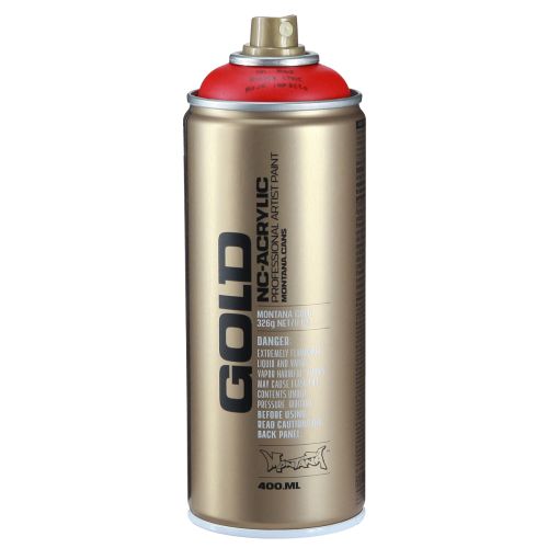 Floristik24 Bombe de peinture rouge Montana Gold satiné mat 400 ml