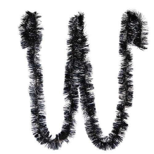 Article Guirlande de guirlandes sapin de Noël en noir 270cm 2pcs