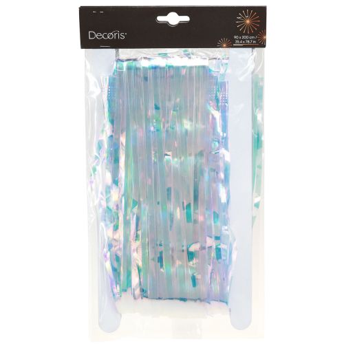 Article Rideau de guirlandes irisé Tinsel 90×200cm 2pcs