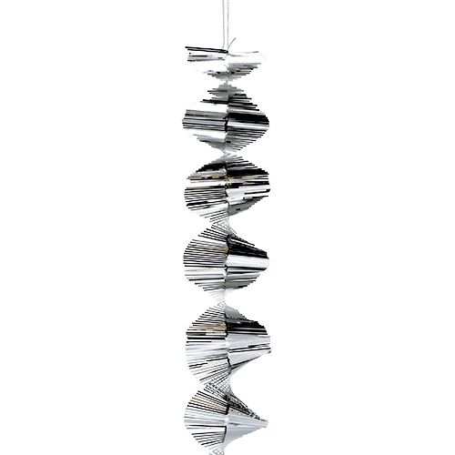 Floristik24 Guirlande spirale Tinsel 1.5m argent