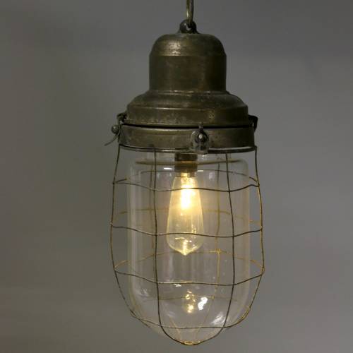 Article Lampe déco lampe de bateau avec chaîne à suspendre LED Ø13.5cm H29.5cm