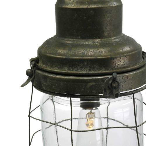 Floristik24 Lampe déco lampe de bateau avec chaîne à suspendre LED Ø13.5cm H29.5cm