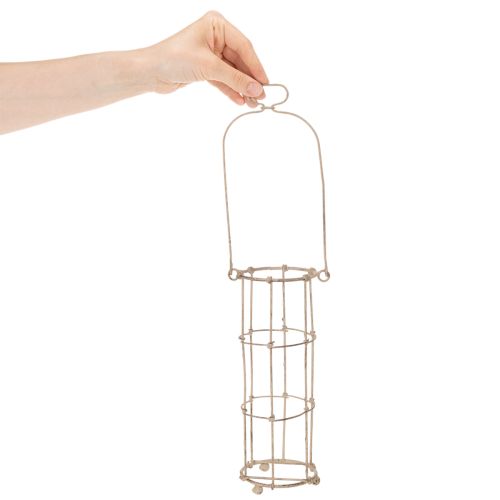 Lanterne de jardin, lampe à vent en métal Ø8,5 cm H23/18,5/14,5 cm, lot de 3 | Floristik24.be