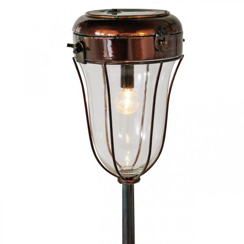 Floristik24 Lanterne solaire à brancher, tube LED Ø13,5cm L58cm H21cm