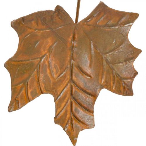 Floristik24 Décoration automne feuilles métal aspect rouille L20cm 4pcs