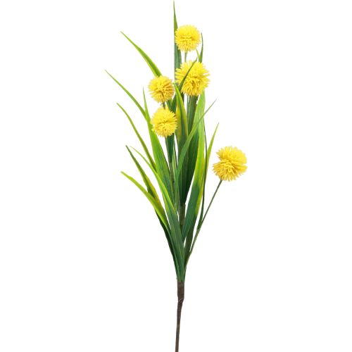 Article Fleurs artificielles boule de fleur allium oignon ornemental jaune artificiel 45cm