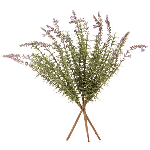 Article Herbes artificielles de lavande sur une tige à 7 branches 40cm 3pcs