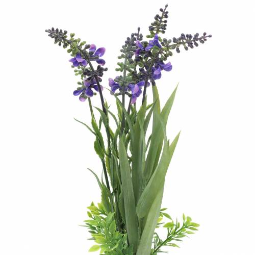 Floristik24 Bouquet de lavande artificielle avec graminées 32cm