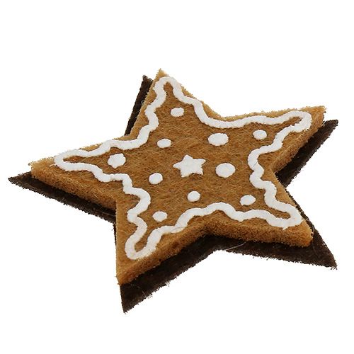 Floristik24 Étoiles en pain d'épices 4,5cm à coller 12 pcs