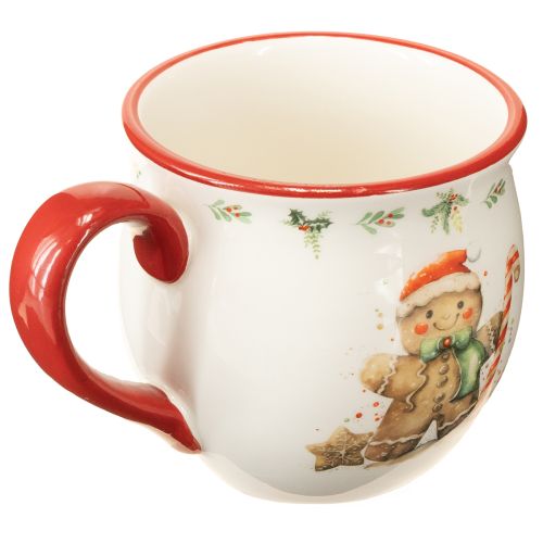 Article Mug bonhomme en pain d&#39;épices en céramique de Noël H9,5 cm