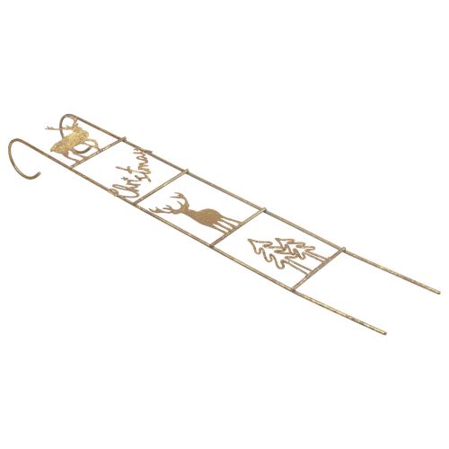 Article Décoration à suspendre Décoration de Noël cerf doré vintage 42,5×7×4cm