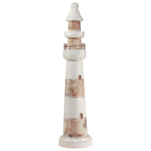 Floristik24 Décoration phare décoration maritime bois naturel blanc 58cm