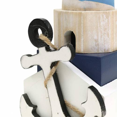 Phare déco maritime bleu clair 34cm | Floristik24.be