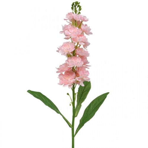 Floristik24 Levkoje Fleur artificielle rose comme une vraie fleur de tige artificielle 78cm