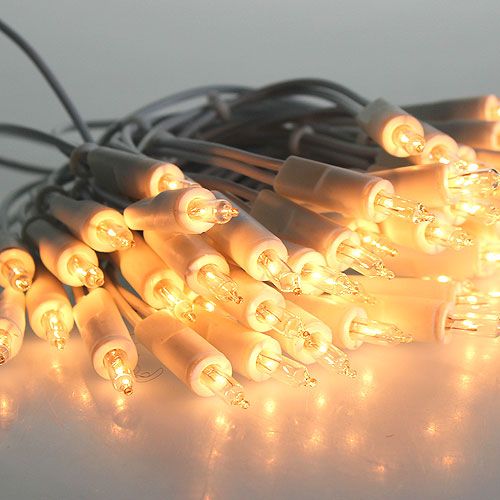 Guirlande lumineuse mini 100 15m pour intérieur blanc/transparent
