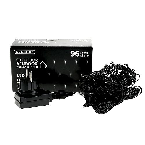 Article Filet lumineux LED 1.3 x 1m 96 pour extérieur blanc chaud