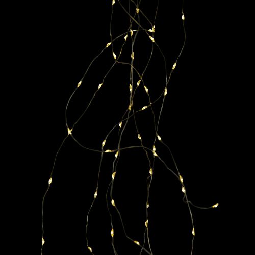 Floristik24 Minuterie lumineuse à batterie Twinkle 140cm 160 Micro LED