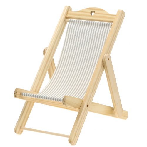 Floristik24 Transat déco gris-blanc H24cm