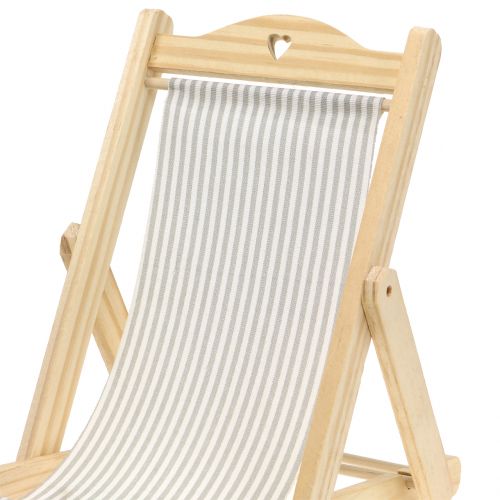 Floristik24 Transat déco gris-blanc H24cm