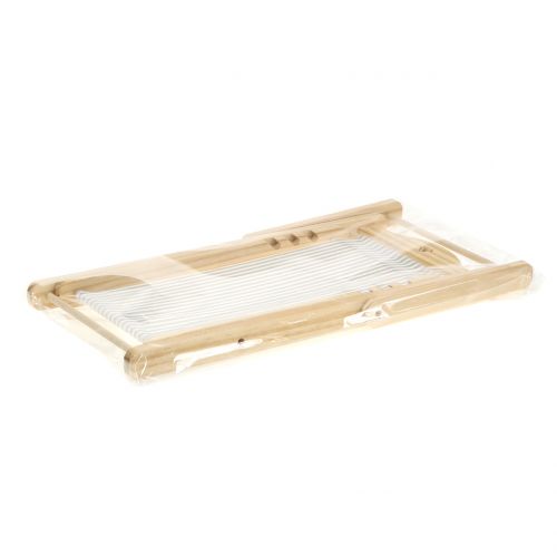 Floristik24 Transat déco gris-blanc H24cm