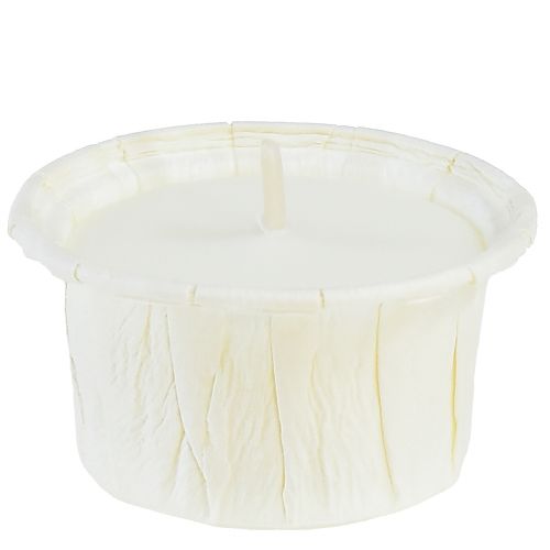 Floristik24 Light.one bougies chauffe-plat en papier naturel sans plastique végétalien 12 pcs
