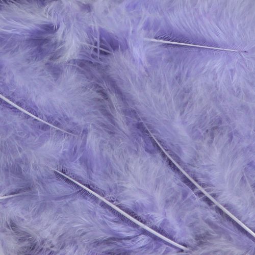 Article Plumes violettes fournitures d'artisanat moelleuses printemps 5-10cm 20g