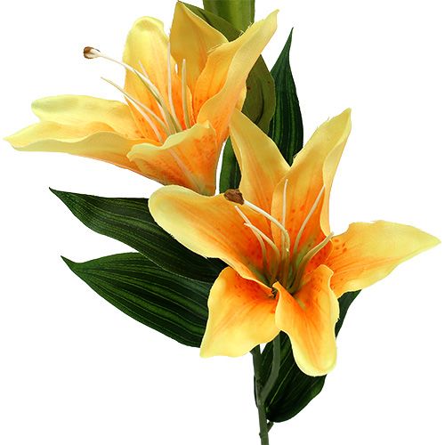 Floristik24 Lys factice orange orange L. 66 cm 1 p.