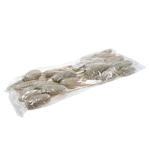 Article Luffa petit sur bâton blanchi à la chaux 25 pcs