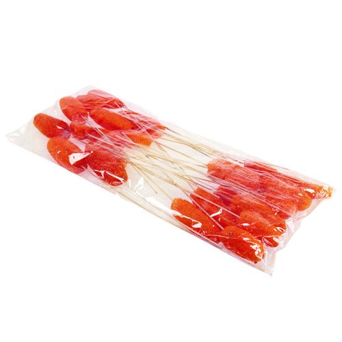 Article Luffa grand sur bâton orange 25 pcs