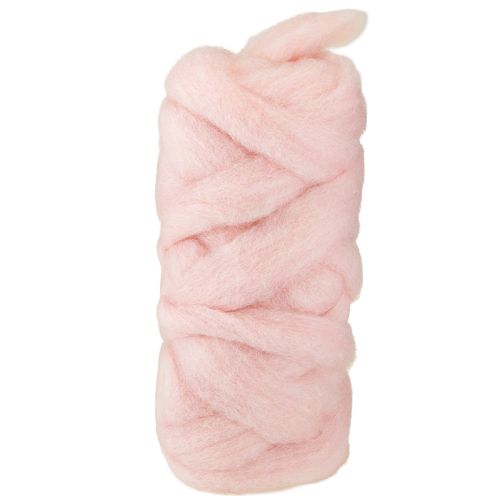 Floristik24 Laine rose Lunte Laine naturelle Lunte Imperméable Grand teint 5 cm 10 m