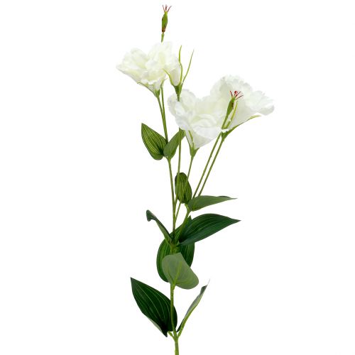 Floristik24 Fleur artificielle Lysianthus blanc L87,5cm